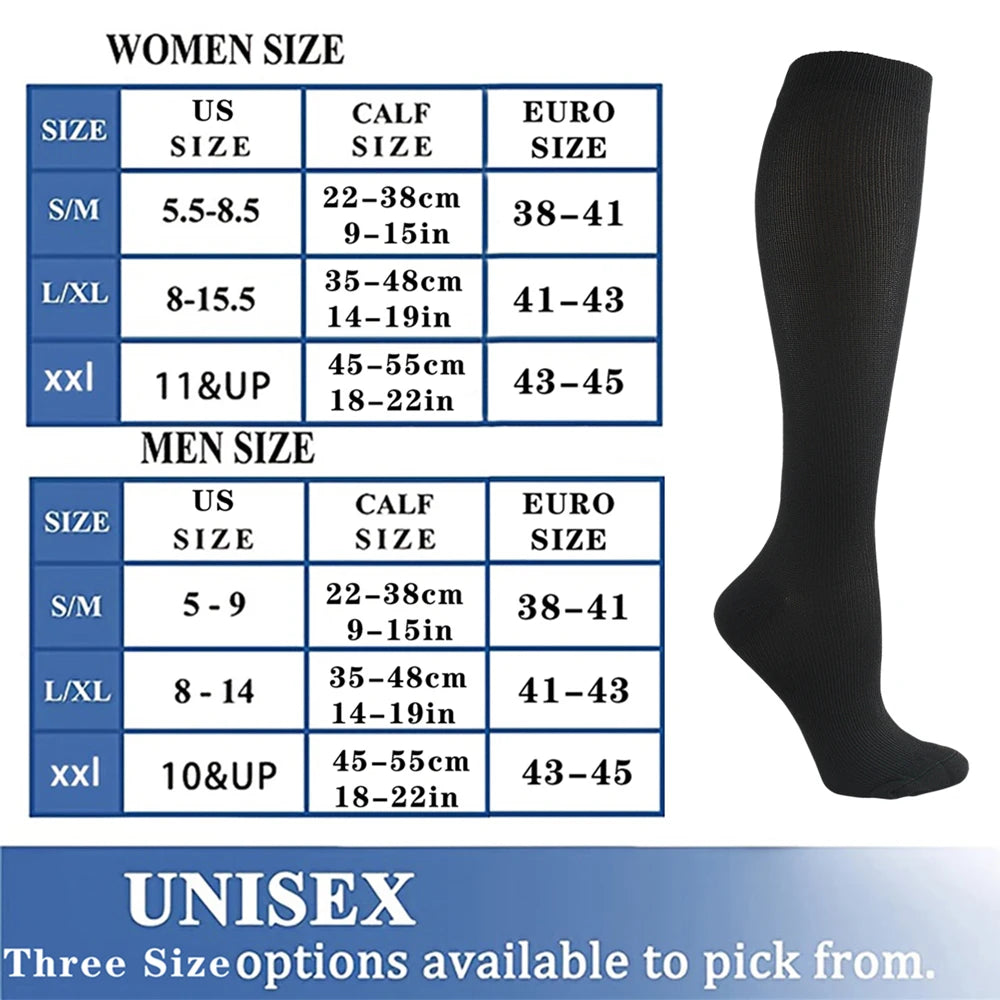 SpaceToThrive LLC™ Premium Compression Socks | 20–30 mmHg Knee High Support 
For Nurses, Travelers & Professionals