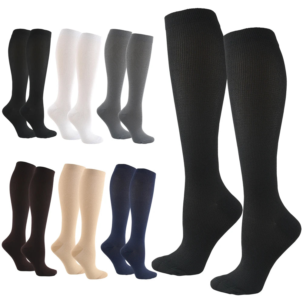 SpaceToThrive LLC™ Premium Compression Socks | 20–30 mmHg Knee High Support 
For Nurses, Travelers & Professionals
