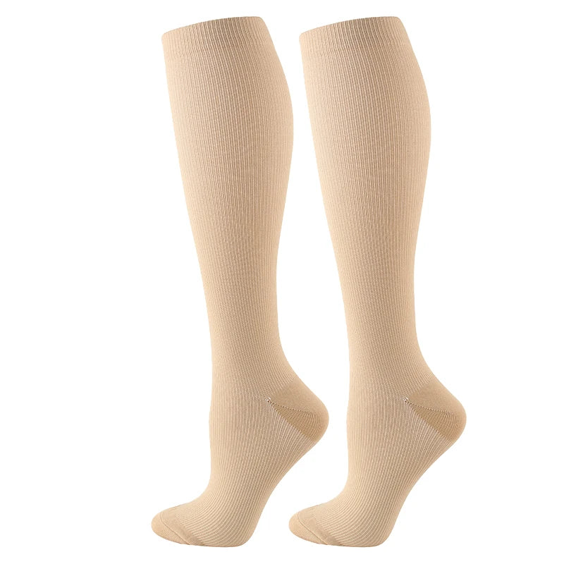 SpaceToThrive LLC™ Premium Compression Socks | 20–30 mmHg Knee High Support 
For Nurses, Travelers & Professionals